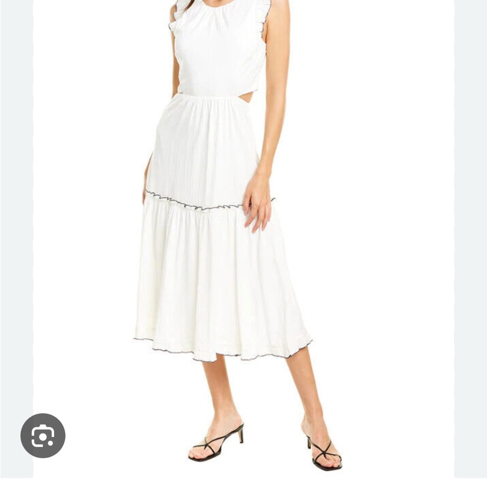 Ali & Jay White Sleeveless Midi Dress